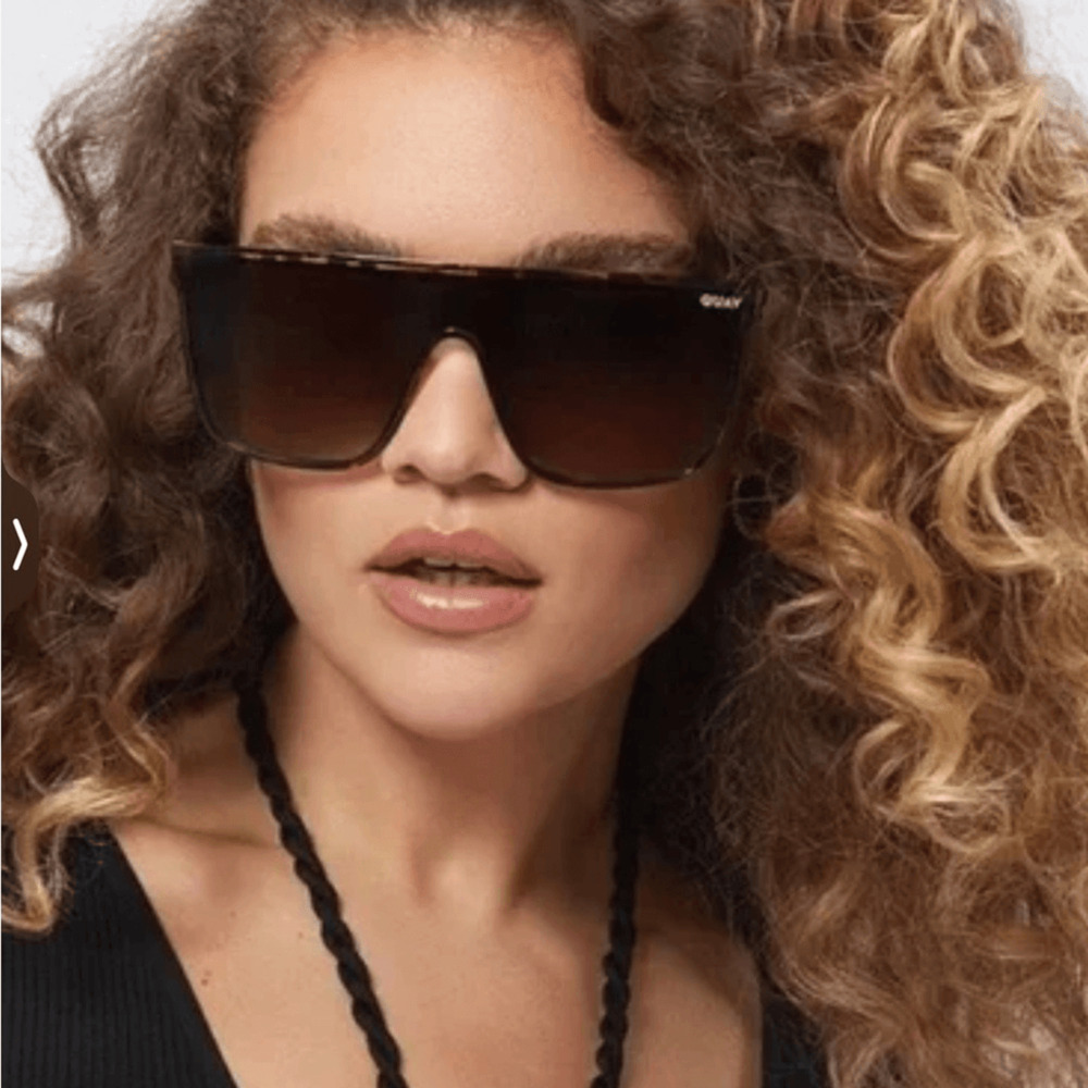 NEW ! Quay NIghtfall tortoise polarized Oversized Sunglasses